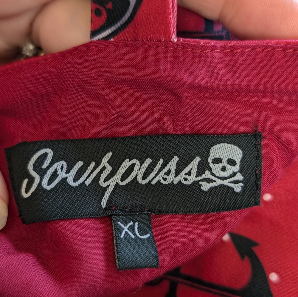 Sourpuss pirate red dress NWOT XL - Picture 5 of 5